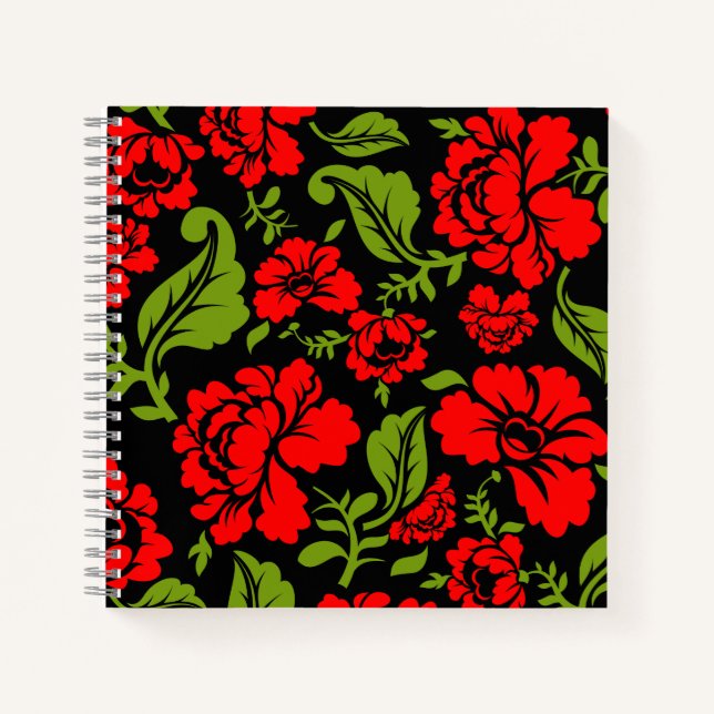 Cuaderno Bloc de notas de flores (Anverso)