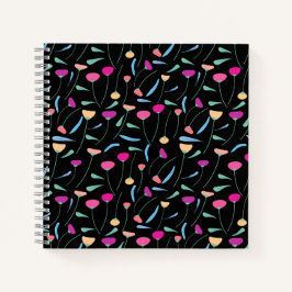 Cuaderno Bloc de notas de flores coloridas