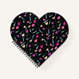 Cuaderno Bloc de notas de flores coloridas