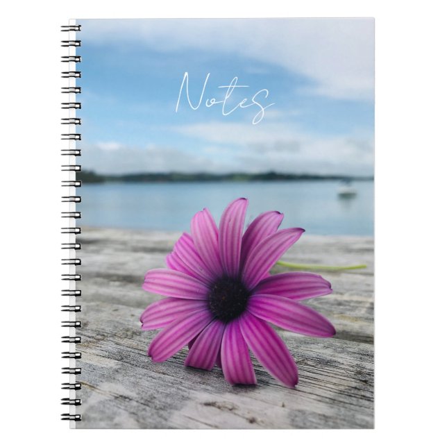 Cuaderno Bloc de notas de flores costeras (Frente)