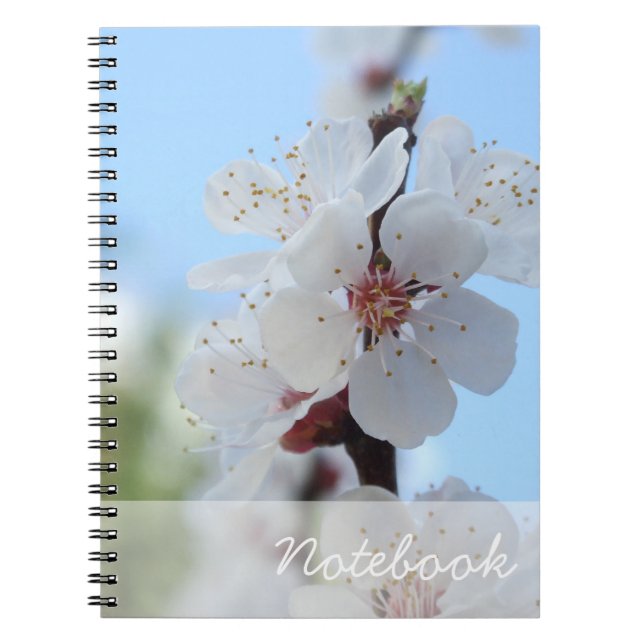 Cuaderno Bloc de notas de flores de color (Frente)
