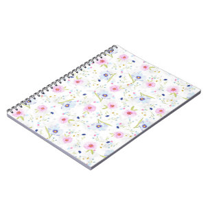 Cuaderno Bloc de notas de flores de jardín fresco