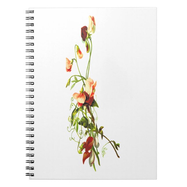 Cuaderno Bloc de notas de flores de mes de nacimiento , Flo (Frente)