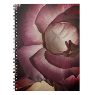 Cuaderno Bloc de notas de flores moradas
