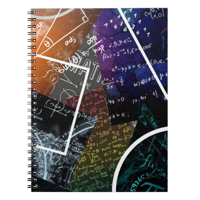 Cuaderno Bloc de notas de fórmula matemática (Frente)