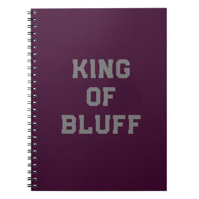 Cuaderno Bloc de notas de fotografía Bluff King Spiral (Frente)