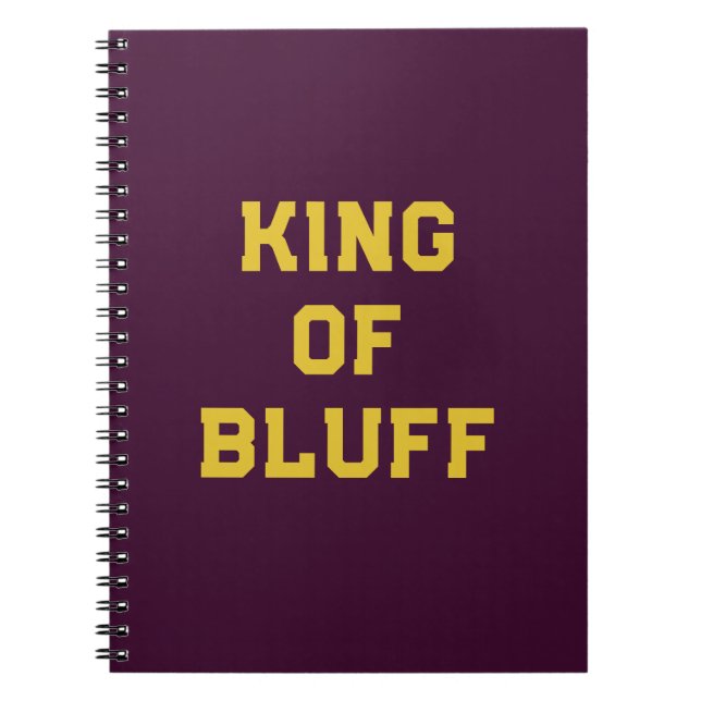 Cuaderno Bloc de notas de fotografía Bluff King Spiral (Frente)