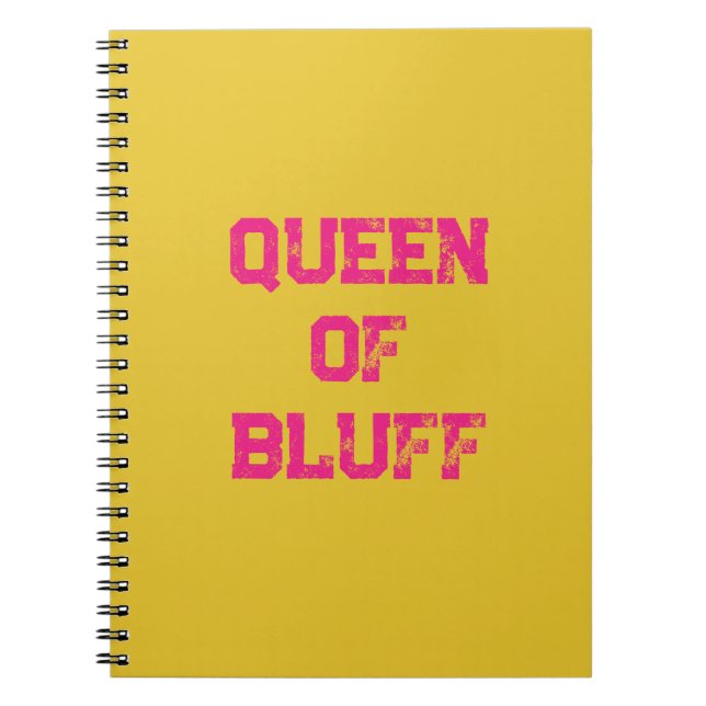 Cuaderno Bloc de notas de fotografía Bluff Queen Spiral (Frente)