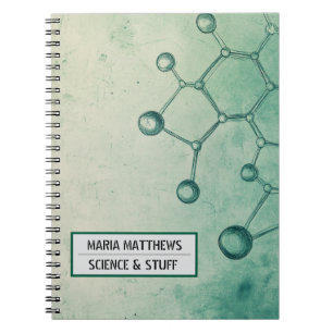 Cuaderno Bloc de notas de fotografía de ciencia simple y el