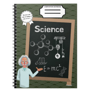 Cuaderno Bloc de notas de fotografía de espiral de ciencia