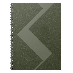 Cuaderno Bloc de notas de fotografía de espiral verde mosco