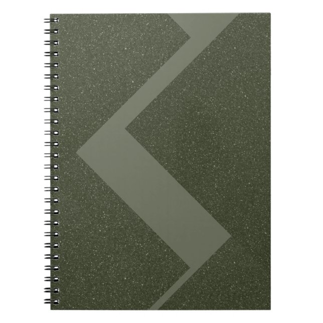 Cuaderno Bloc de notas de fotografía de espiral verde mosco (Frente)