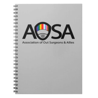 Cuaderno Bloc de notas de fotografía espiral AOSA (gris)