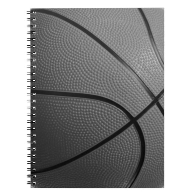 Cuaderno Bloc de notas de fotografía espiral de baloncesto (Frente)