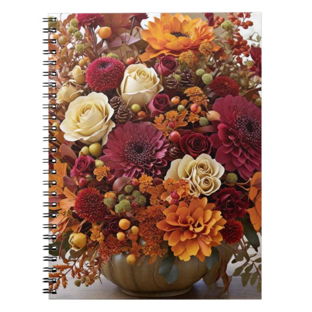Cuaderno Bloc de notas de fotografía espiral de las flores  (Frente)