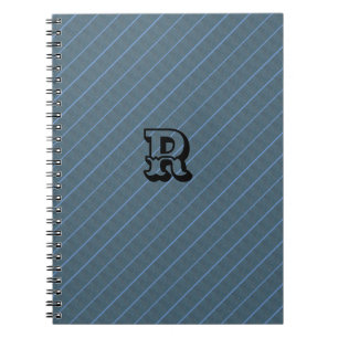 Cuaderno Bloc de notas de fotografía GRIS AZUL CUTE MODERNO