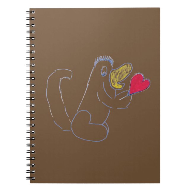 Cuaderno Bloc de notas de fotos de bug de amor (Frente)