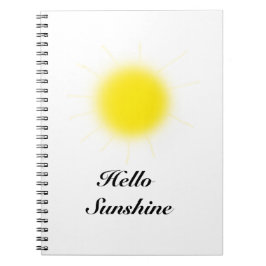 Cuaderno Bloc de notas de fotos de Hello Sunshine
