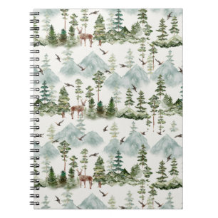 Cuaderno Bloc de notas de fotos en espiral de montaña