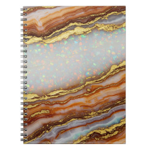 Cuaderno Bloc de notas de fotos en espiral de resina