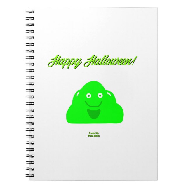 Cuaderno Bloc de notas de fotos espiral para blobs de Hallo (Frente)