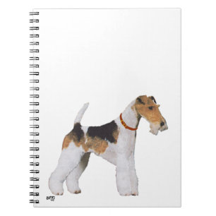 Cuaderno Bloc de notas de Fox Terrier con cable