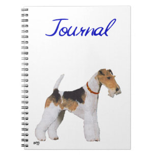 Cuaderno Bloc de notas de Fox Terrier con cable