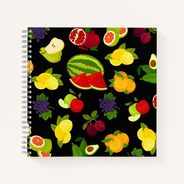 Cuaderno Bloc de notas de frutas de cítricos (Anverso)