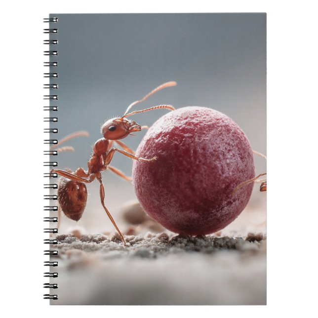 Cuaderno Bloc de notas de fuerza de hormiga (Frente)
