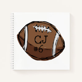Cuaderno Bloc de notas de fútbol personalizado