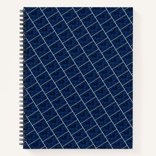 Cuaderno Bloc de notas de galaxia azul (Anverso)