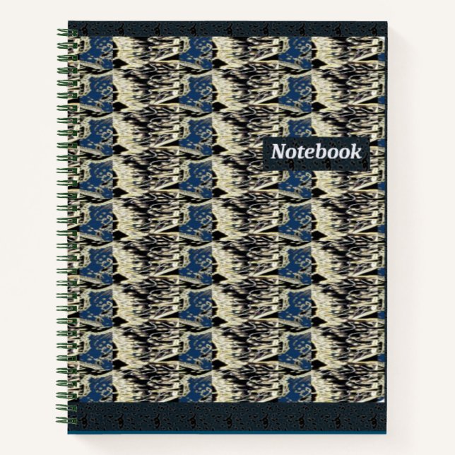 Cuaderno Bloc de notas de galaxia azul (Anverso)