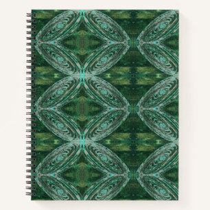 Cuaderno Bloc de notas de galaxia verde