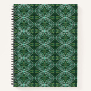 Cuaderno Bloc de notas de galaxia verde