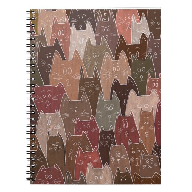 Cuaderno bloc de notas de gato (Frente)