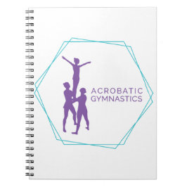 Cuaderno Bloc de notas de gimnasia acrobática