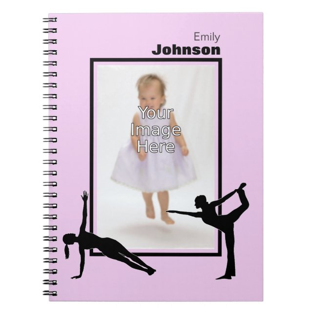 Cuaderno Bloc de notas de gimnasia personalizada (Frente)