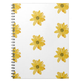 Cuaderno Bloc de notas de girasol espiral