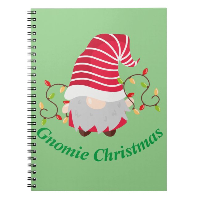 Cuaderno bloc de notas de Gnomie Navidades (Frente)