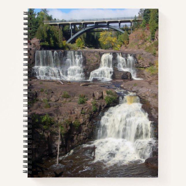 Cuaderno bloc de notas de Gooseberry Falls (Anverso)