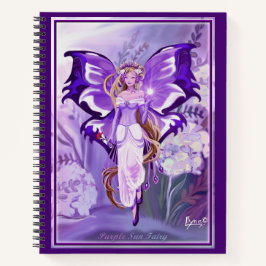 Cuaderno Bloc de notas de hadas morado de Sun