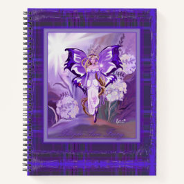 Cuaderno Bloc de notas de hadas morado de Sun