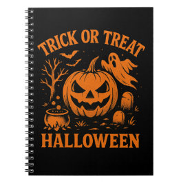 Cuaderno Bloc de notas de Halloween con trucos o trucos