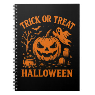 Cuaderno Bloc de notas de Halloween con trucos o trucos