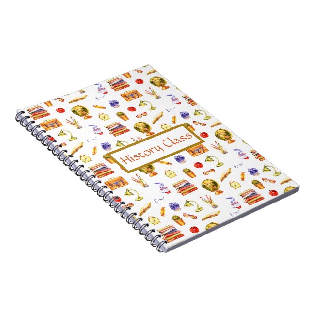 Cuaderno bloc de notas de historial (Lado Derecho)
