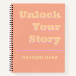 Cuaderno Bloc de notas de historias de escritores