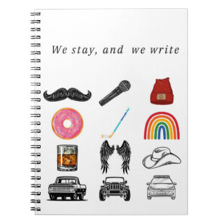 Cuaderno bloc de notas de icono de movimiento