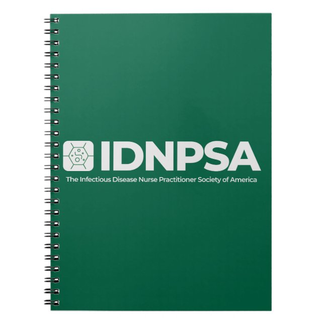 Cuaderno bloc de notas de IDNPSA verde (Frente)