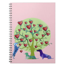 Bloc de notas de Ilustracion de San Valentín, cora