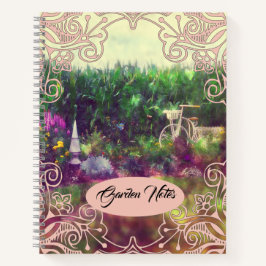 Cuaderno Bloc de notas de jardín